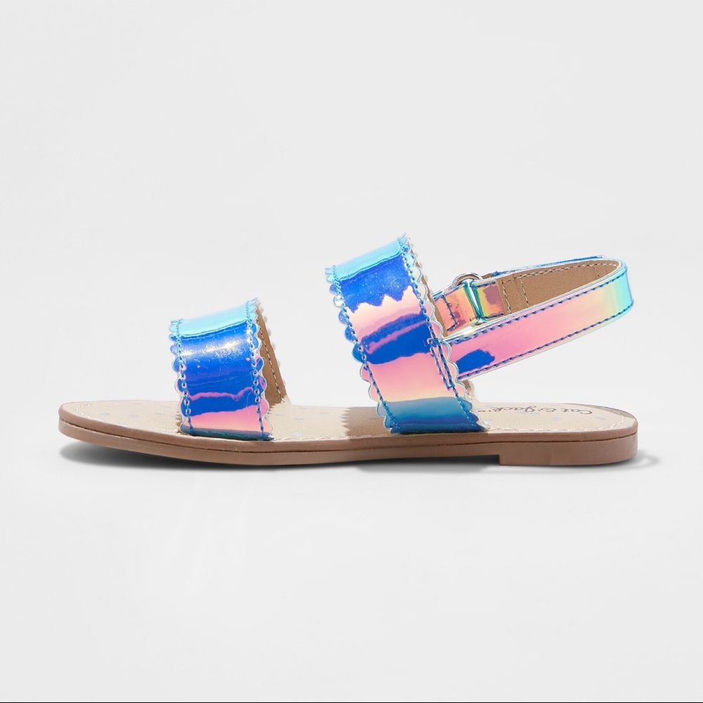 Cute Toddler Girl Calypso Velcro Slide Sandals NWT - Picture 2 of 3